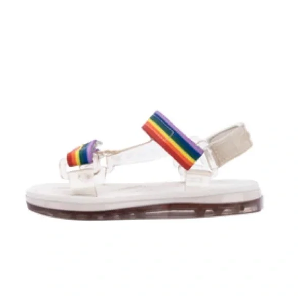 Mini Melissa Papete + Rider Beige / Rainbow - Picture 2 of 6